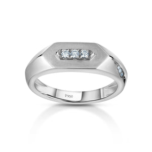 Designer Platinum Love Bands with Diamonds JL PT 1062  Men-s-Ring-only Jewelove.US