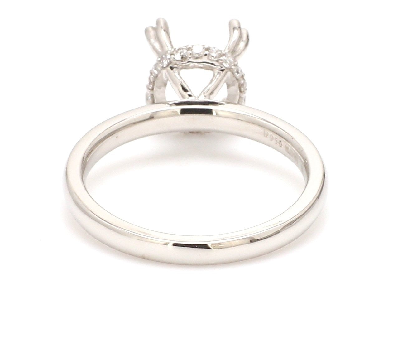 Platinum Solitaire Semi-Mounting Ring for Women   Jewelove.US