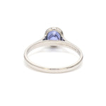 Load image into Gallery viewer, Oval Cut Blue Sapphire Platinum Ring for Women JL PT 1196   Jewelove
