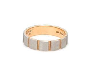 Platinum & Rose Gold Ring  for Men JL PT 1123