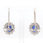 Load image into Gallery viewer, Beautiful Platinum Kyanite Earrings with Diamond for Women JL PT E 294   Jewelove.US
