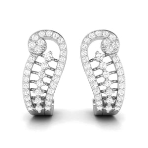 Designer Platinum & Diamond Earrings for Women JL PT E BL-11  VVS-GH Jewelove.US