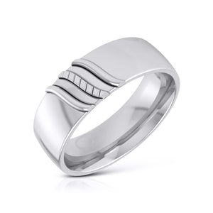 Platinum Couple Love Bands JL PT CB-7  Men-s-Ring-only Jewelove.US