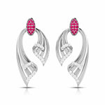 Load image into Gallery viewer, Designer Platinum Diamond Earrings for Women JL PT E NL8536  Red Jewelove.US
