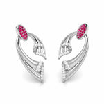 Load image into Gallery viewer, Designer Platinum Diamond Earrings for Women JL PT E NL8536   Jewelove.US
