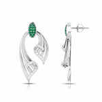 Load image into Gallery viewer, Designer Platinum Diamond Earrings for Women JL PT E NL8536   Jewelove.US
