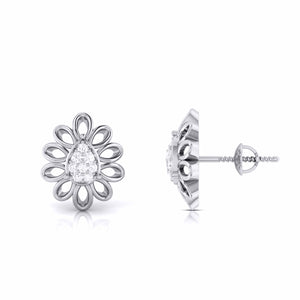 Designer Platinum Diamond Earrings for Women JL PT E B-2   Jewelove.US