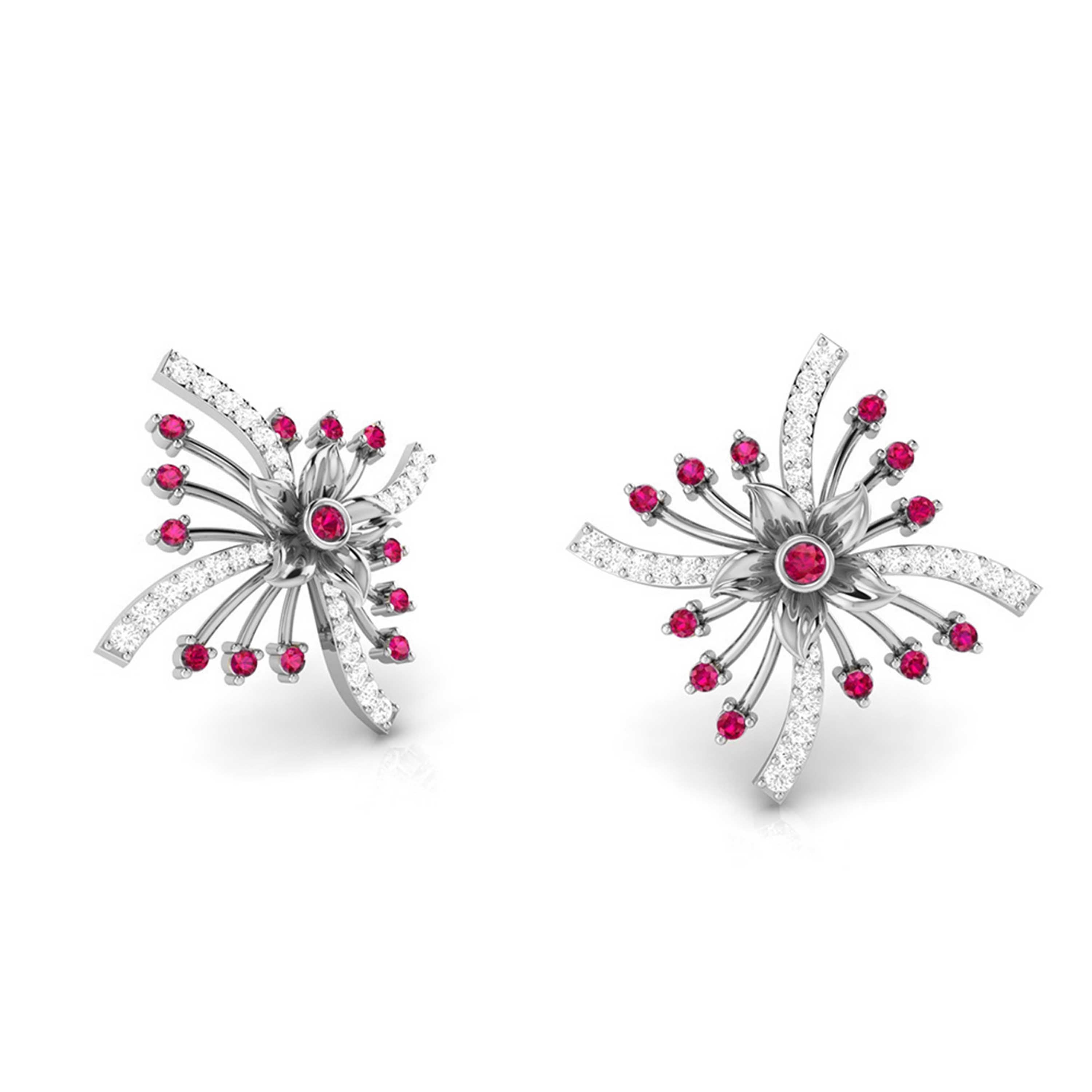 Platinum Diamond Earrings for Women JL PT E NL8581   Jewelove.US