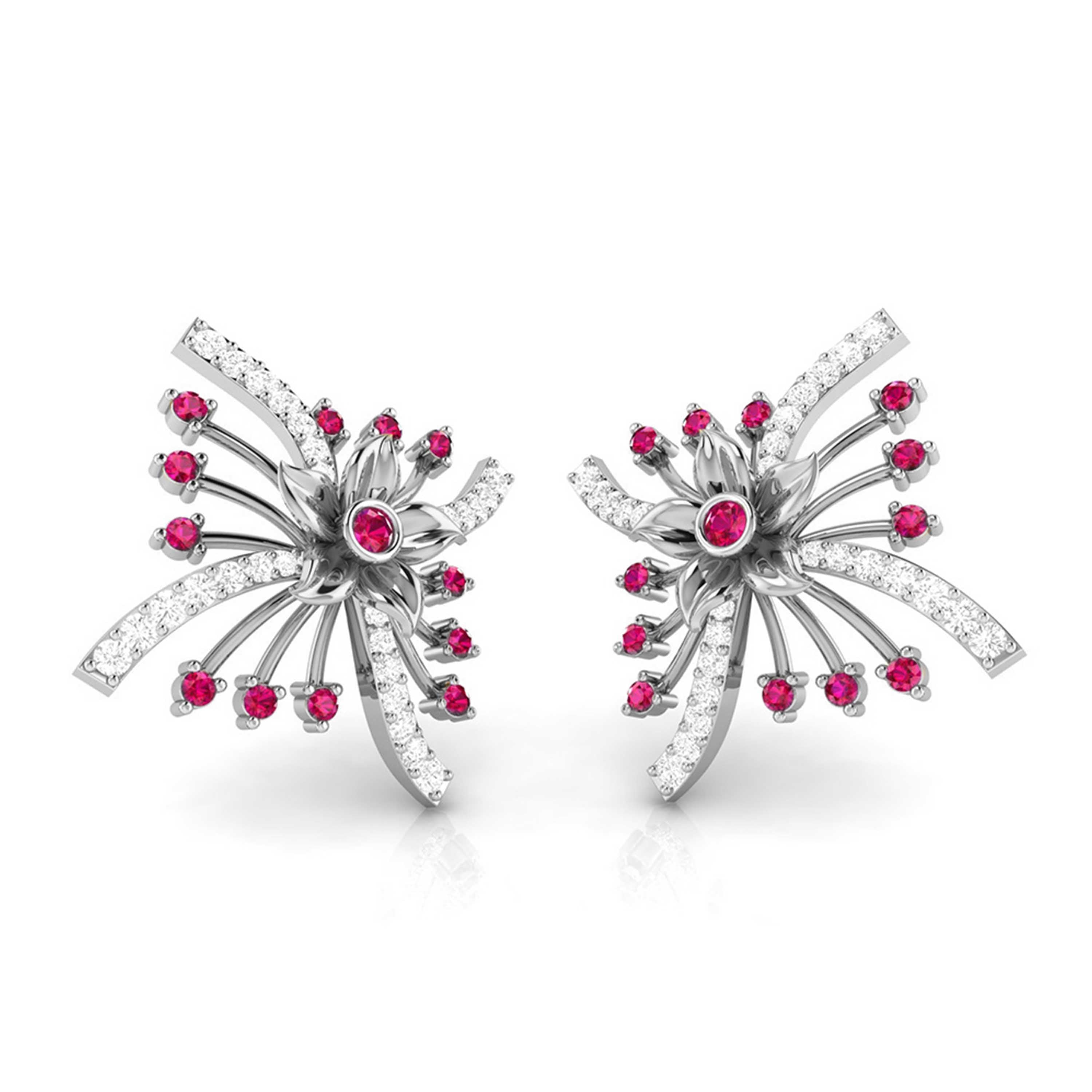 Platinum Diamond Earrings for Women JL PT E NL8581   Jewelove.US