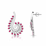 Load image into Gallery viewer, Designer Platinum Diamond Earrings for Women JL PT E NL8585   Jewelove.US
