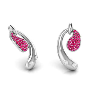 Designer Platinum Diamond Earrings for Women JL PT E NL8600   Jewelove.US