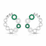 Load image into Gallery viewer, Platinum Earrings for Women JL PT E NL8632  Green Jewelove.US
