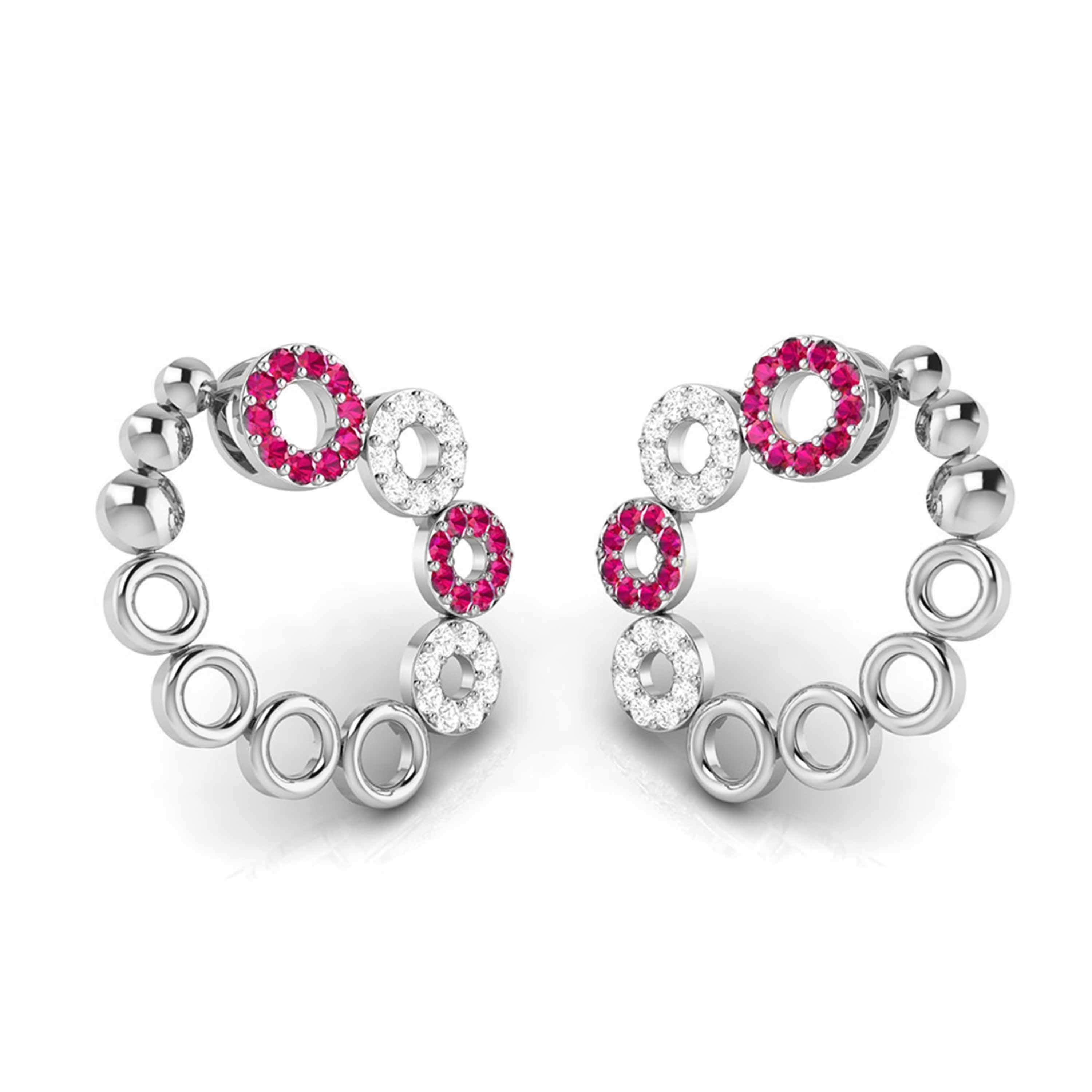 Platinum Earrings for Women JL PT E NL8632   Jewelove.US