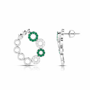 Platinum Earrings for Women JL PT E NL8632   Jewelove.US