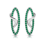 Load image into Gallery viewer, Platinum Earrings for Women JL PT E NL8654  Green Jewelove.US
