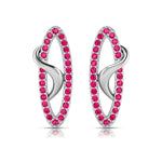 Load image into Gallery viewer, Platinum Earrings for Women JL PT E NL8654  Red Jewelove.US
