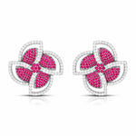 Load image into Gallery viewer, Designer Platinum Diamond Earrings With Emerald for Women JL PT E NL8663  Red Jewelove.US
