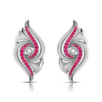 Load image into Gallery viewer, Designer Platinum Diamond Earrings With Emerald for Women JL PT E NL8674  Red Jewelove.US
