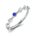 Load image into Gallery viewer, Blue Sapphire Platinum Diamond Engagement Ring JL PT LR 7020  VVS-GH-Women-s-Band-only Jewelove
