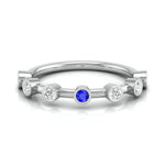 Load image into Gallery viewer, Blue Sapphire Platinum Diamond Engagement Ring JL PT LR 7020   Jewelove
