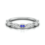 Load image into Gallery viewer, Blue Sapphire Platinum Diamond Engagement Ring JL PT LR 7021   Jewelove
