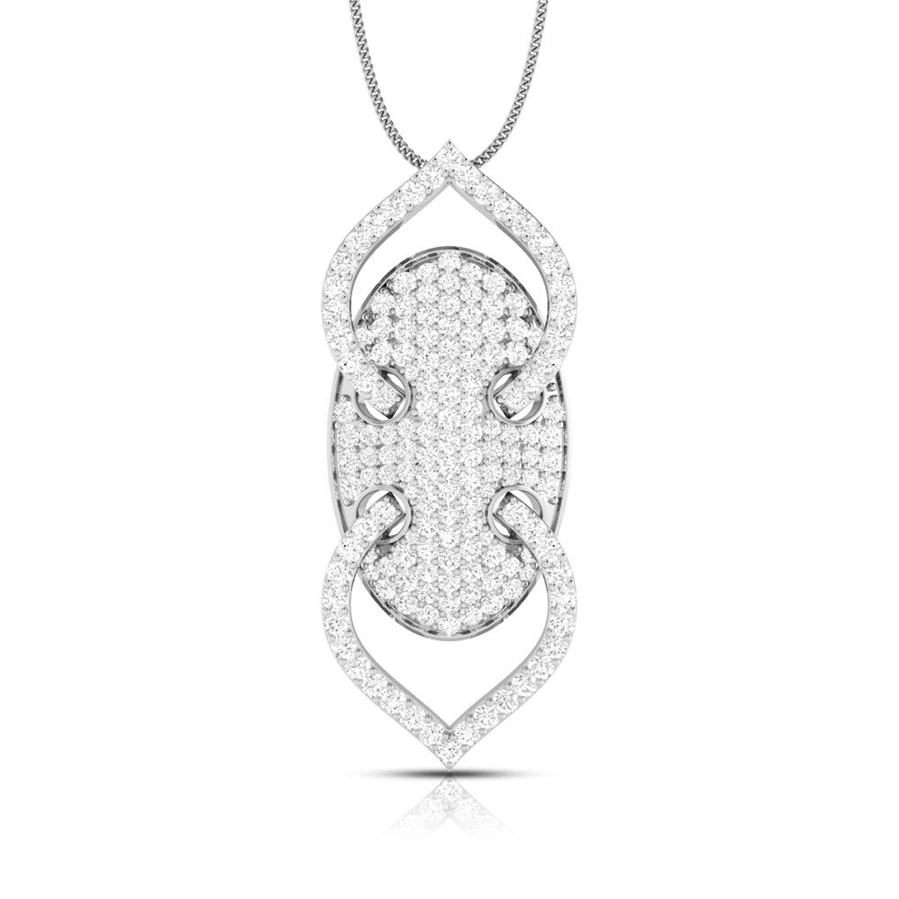 Designer Platinum Diamond Pendant for Women JL PT P NL8521   Jewelove.US