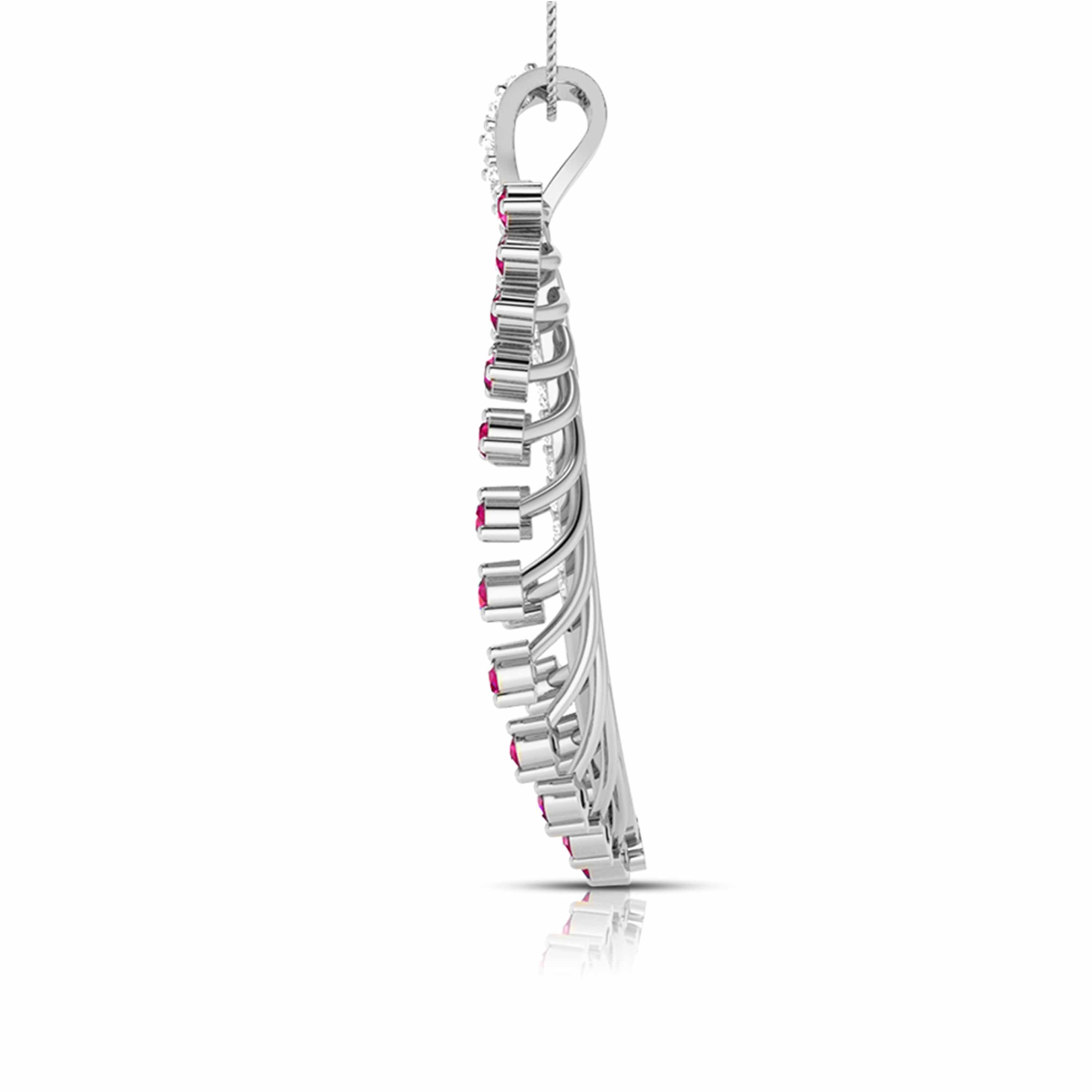 Platinum Diamond Pendant for Women JL PT P NL8587   Jewelove.US