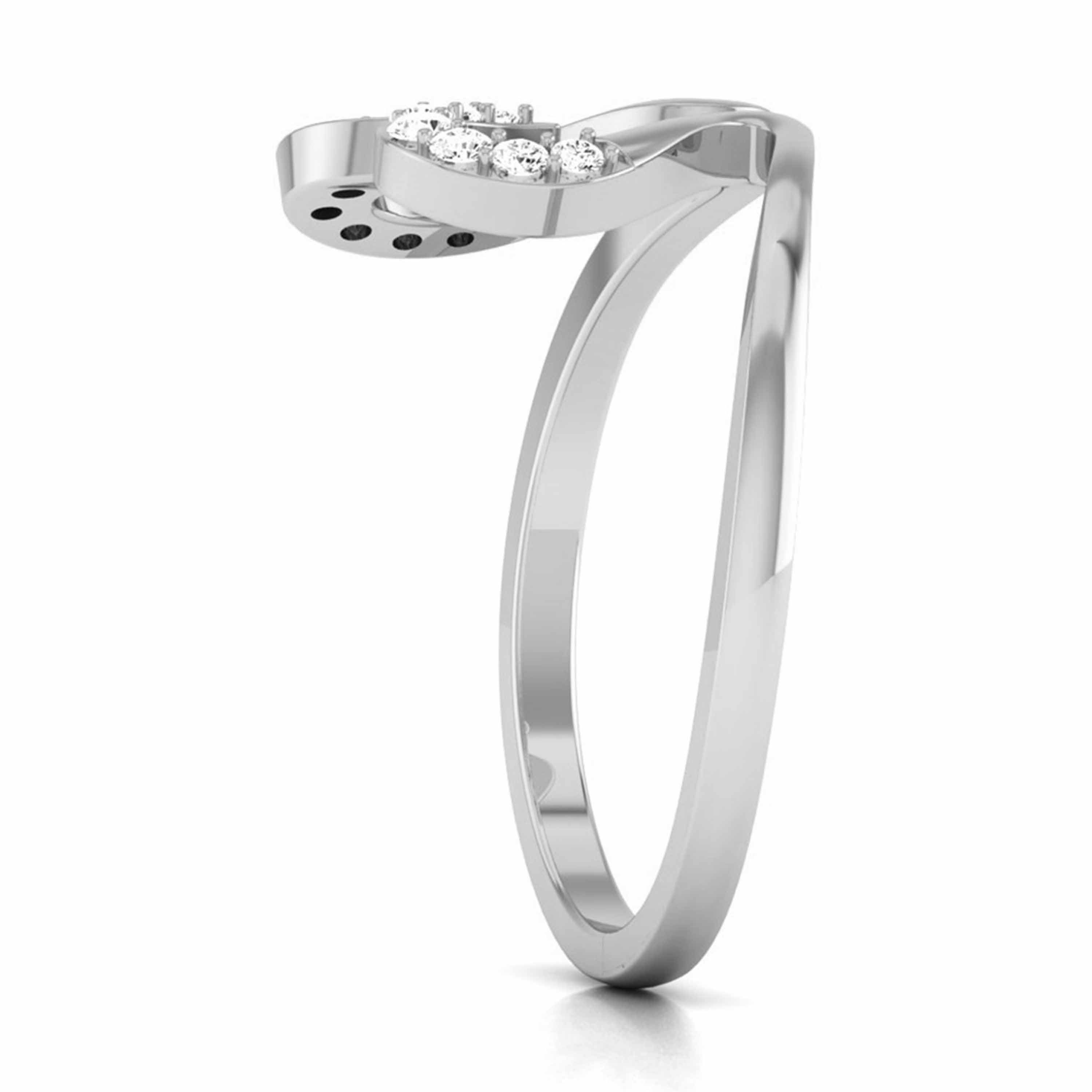 Designer Platinum Diamond Ring JL PT R 8120   Jewelove.US