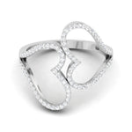 Load image into Gallery viewer, Designer Platinum Heart Diamond Ring JL PT R 8151   Jewelove.US
