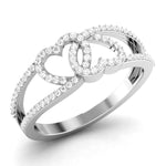 Load image into Gallery viewer, Designer Platinum Heart Diamond Ring JL PT R 8152  VVS-GH Jewelove.US
