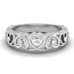 Load image into Gallery viewer, Designer Platinum Heart Diamond Ring for Women JL PT R 8181   Jewelove.US
