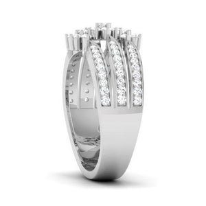 Designer Platinum Diamond Ring JL PT R 8185   Jewelove.US