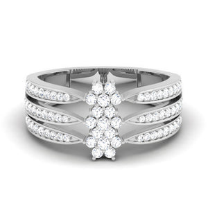 Designer Platinum Diamond Ring JL PT R 8185   Jewelove.US