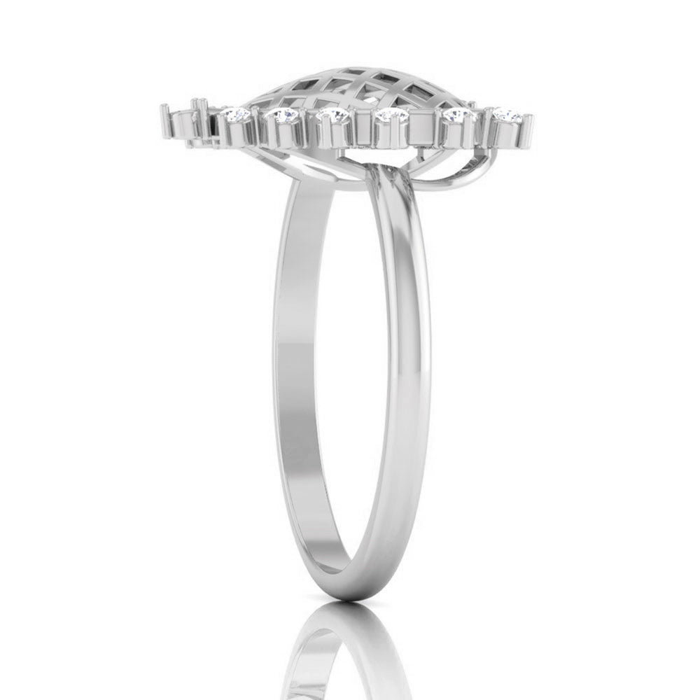 Designer Platinum Heart Diamond Ring for Women JL PT R 8207   Jewelove.US