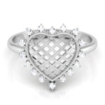 Load image into Gallery viewer, Designer Platinum Heart Diamond Ring for Women JL PT R 8207   Jewelove.US
