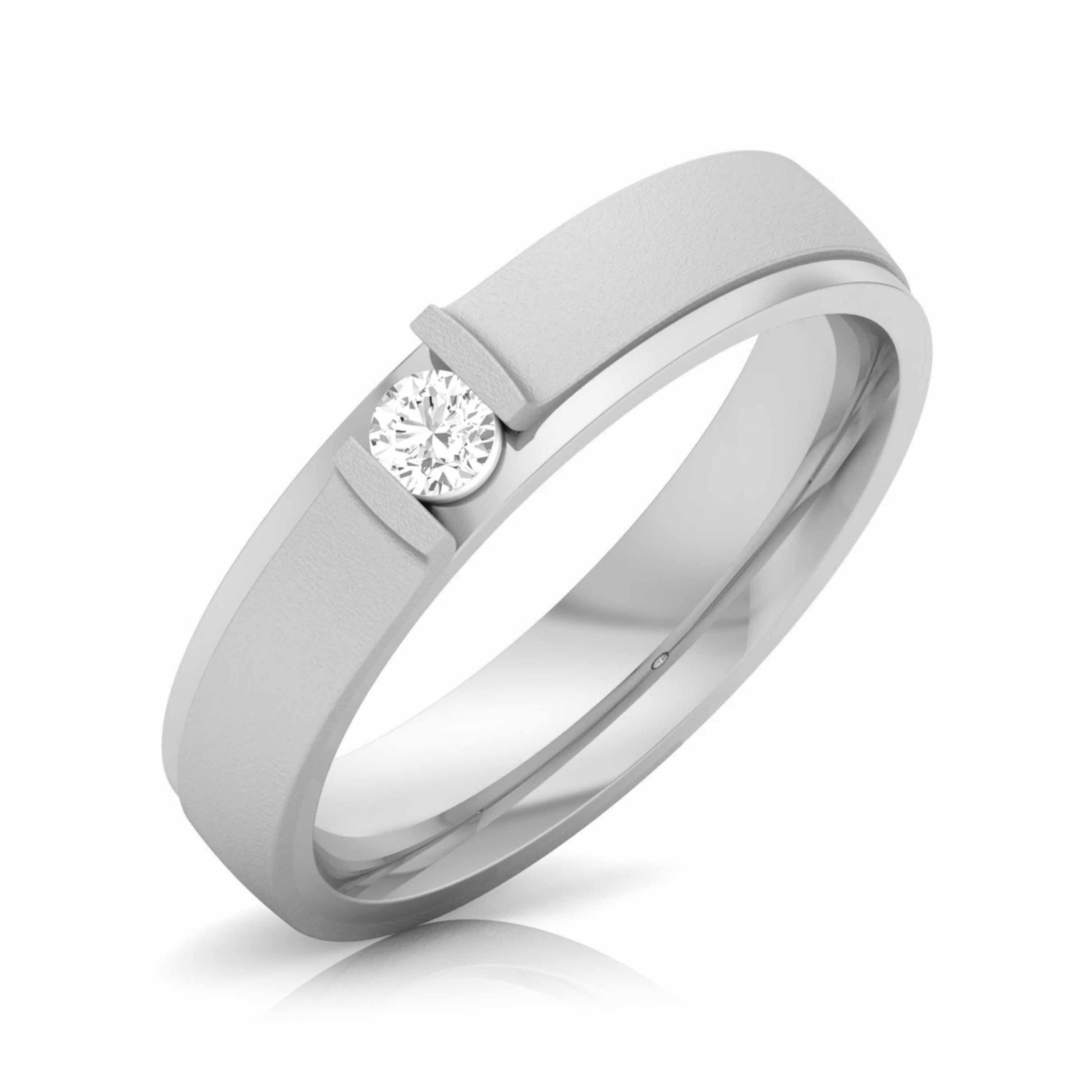 Platinum Diamond Couple Ring with Matte Finish JL PT CB 57   Jewelove