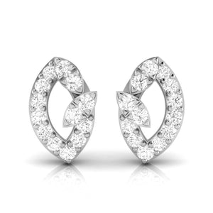 Designer Platinum Diamond Earrings for Women JL PT E OLS 13   Jewelove.US