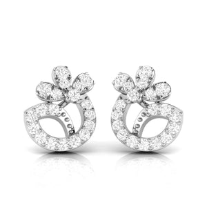 New Fashionable Platinum Diamond Earrings for Women JL PT E OLS 20   Jewelove.US