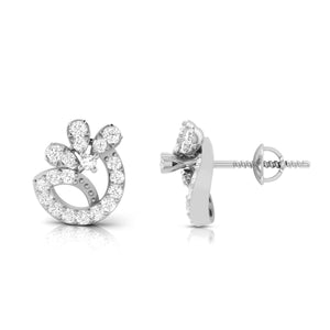 New Fashionable Platinum Diamond Earrings for Women JL PT E OLS 20   Jewelove.US