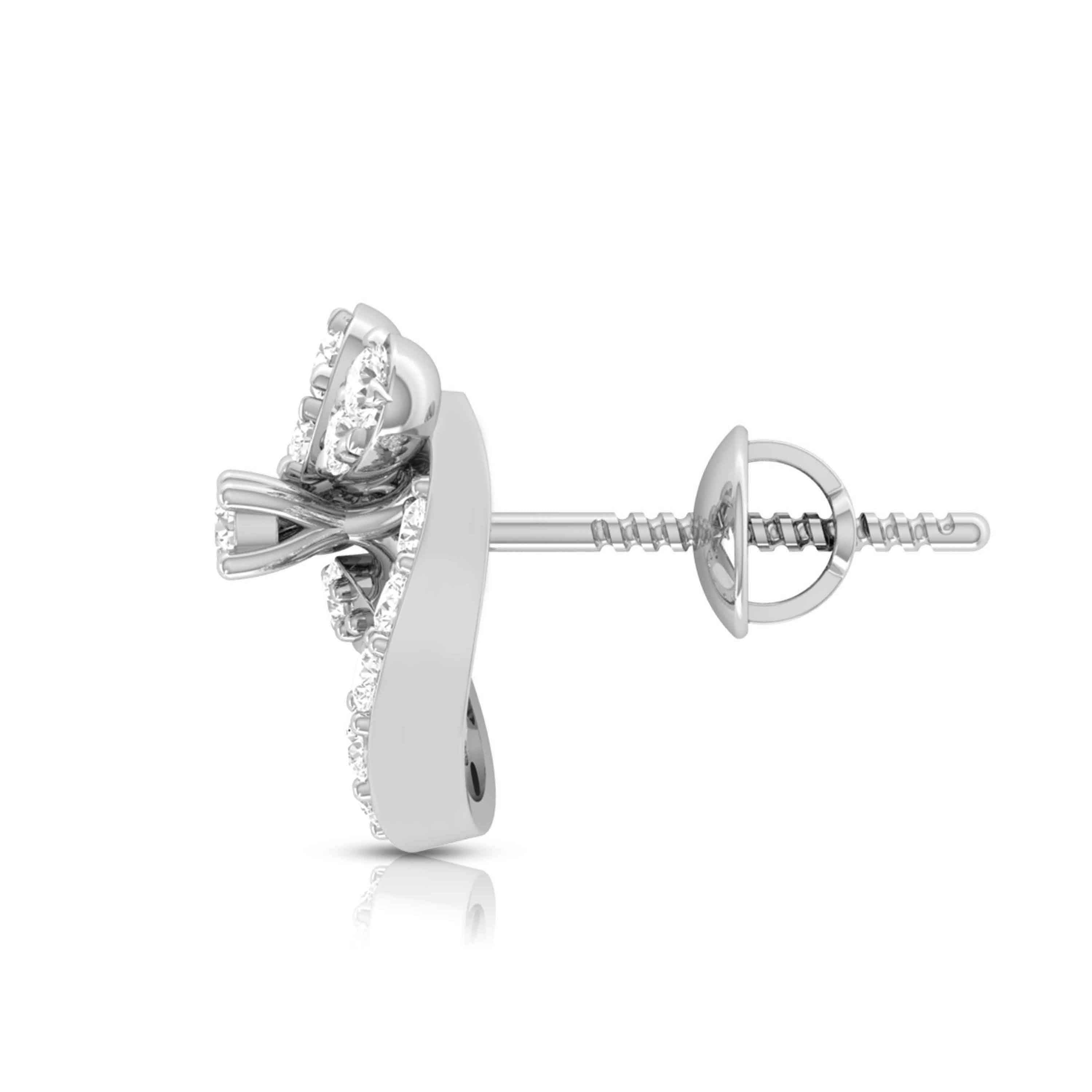 New Fashionable Platinum Diamond Earrings for Women JL PT E OLS 20   Jewelove.US