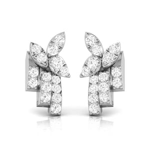 New Fashionable Platinum Diamond Earrings for Women JL PT E OLS 8   Jewelove.US