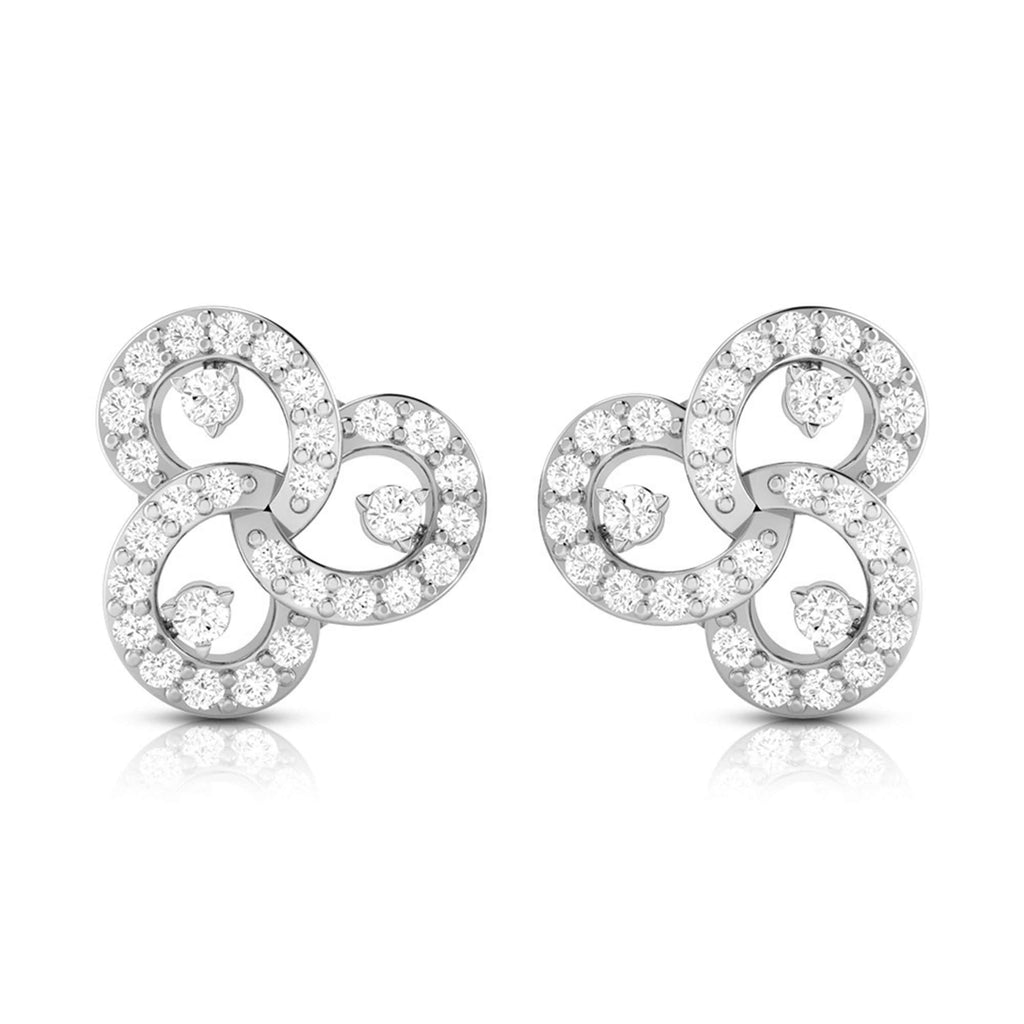 Platinum Earrings with Diamonds for Women JL PT E ST 2016  VVS-GH Jewelove.US