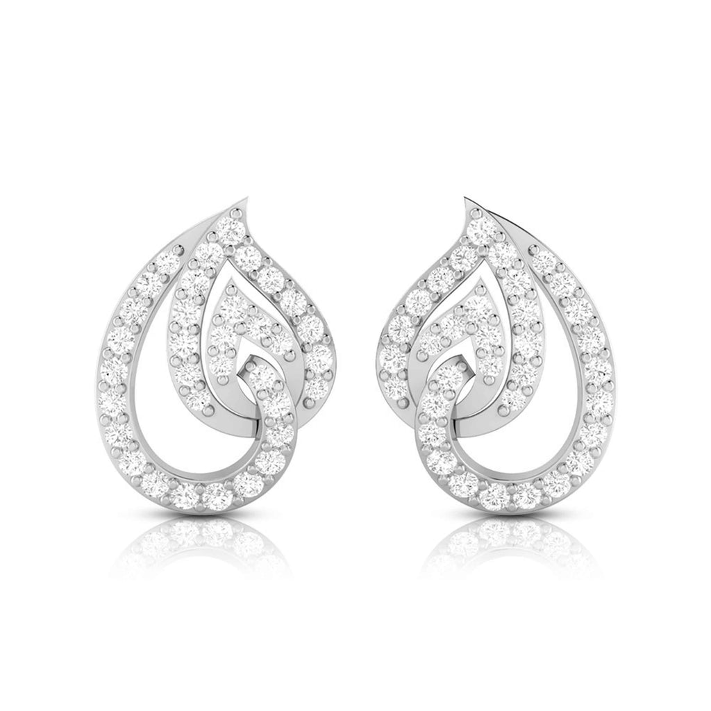 Platinum Earrings with Diamonds for Women JL PT E ST 2017  VVS-GH Jewelove.US