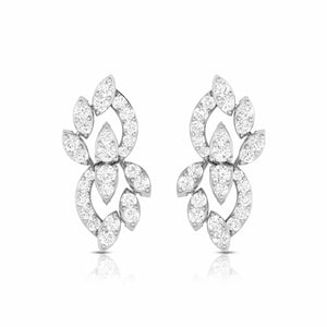 Beautiful Platinum Earrings with Diamonds for Women JL PT E ST 2059   Jewelove.US