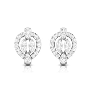 Beautiful Platinum Earrings with Diamonds for Women  JL PT E ST 2071  VVS-GH Jewelove.US