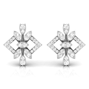 Beautiful Platinum Earrings with Diamonds JL PT E ST 2203  VVS-GH Jewelove.US