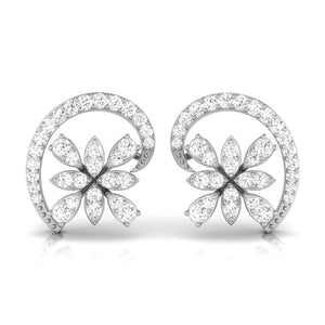 Beautiful Platinum Earrings with Diamonds JL PT E ST 2207  VVS-GH Jewelove.US