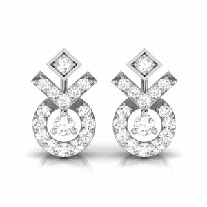 Platinum Earrings with Diamonds JL PT E ST 2210  VVS-GH Jewelove.US