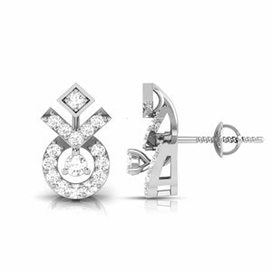 Platinum Earrings with Diamonds JL PT E ST 2210   Jewelove.US