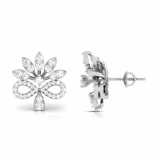 Beautiful Platinum Earrings with Diamonds JL PT E ST 2211   Jewelove.US